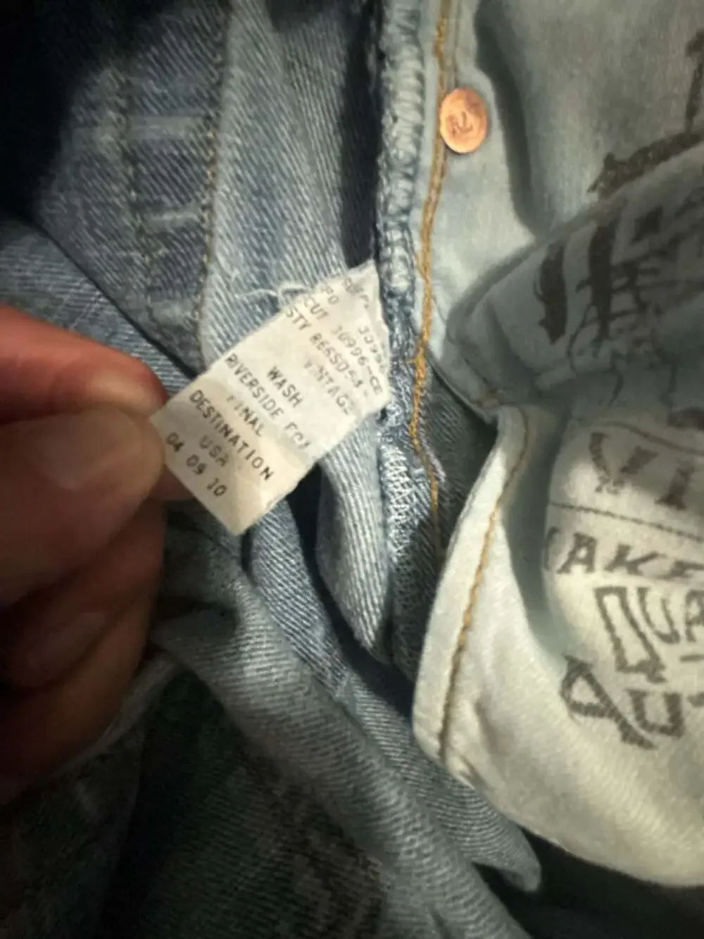 Polo Ralph Lauren Jeans Size 38 Blue Denim Vintage